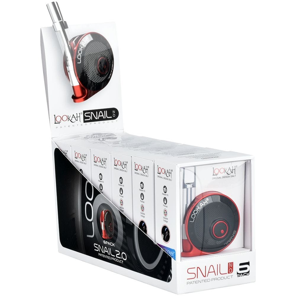 Lookah Snail 2.0 Variable Voltage 510 Vape Battery | 6pcs - Red