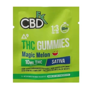 Melon CBDfx D9 THC Gummies 10mg