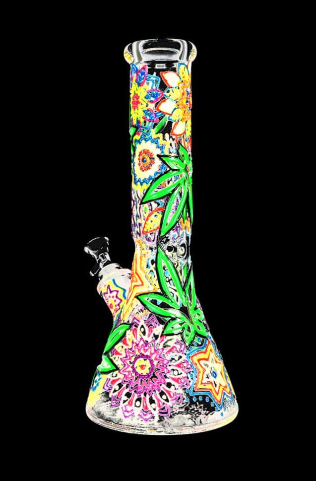 Mandala Hemp Leaf Beaker Water Pipe A 2 a927d7a7 41c5 4352 9c7f 2152f9301053