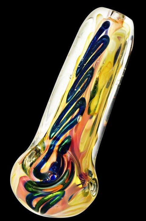 Metallic Fumed Glass Spoon Pipe Square 1 c5c1df9d 2ae5 4c9a 9ada 3c9fc10539a4