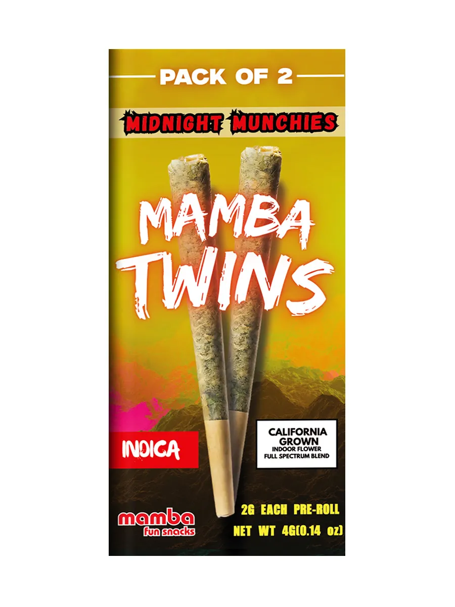 Midnight Munchies Mamba Twins Full Spectrum Delta 9 Pre Roll 2ct