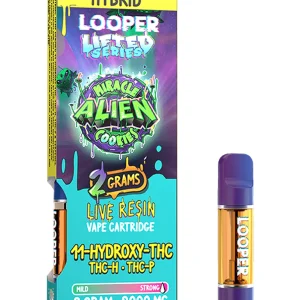 Miracle Alien Cookies Looper Lifted Series 11-Hydroxy-THC+THC-H+THC-P Cartridge 2G