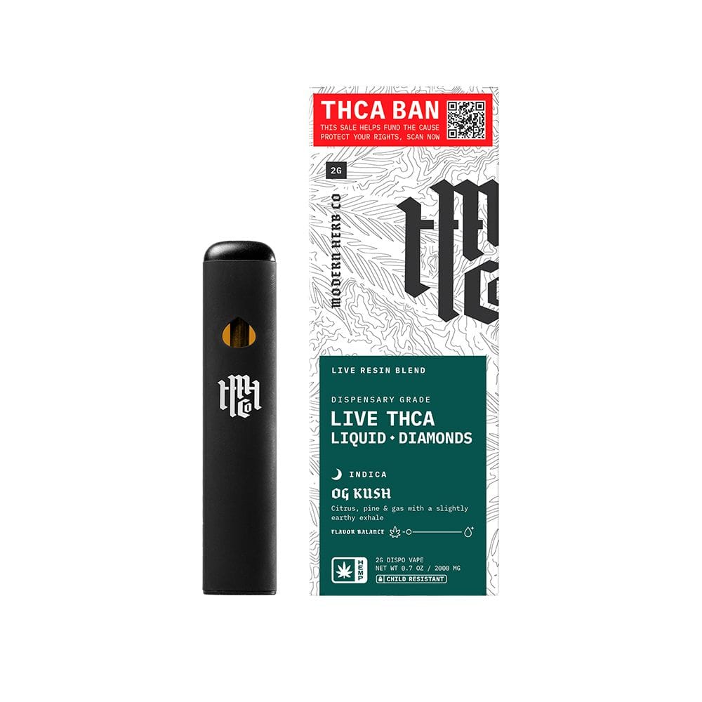 Modern Herb Co SAVE THCA Liquid Diamonds Disposable | 2g - OG Kush