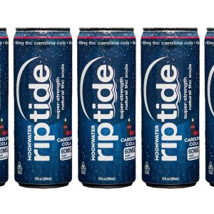 Moonwater Riptide Natural Hemp-Derived D9 THC Infused Soda | 12oz | 60mg | 24ct Case - Carolina Cola