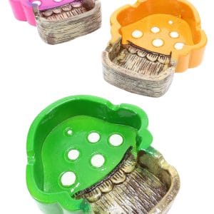 Mushroom Fairy Resin Ashtray - 4½ × 3 - Assorted Colors