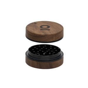 ONGROK 3 Inch, 2-Piece Walnut Grinder - Black