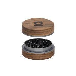 ONGROK 3 Inch, 2-Piece Walnut Grinder - Silver