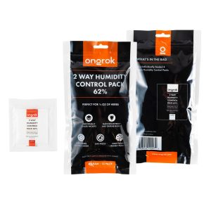 Ongrok 2-Way 62% Humidity Packs | 3 sizes (Small, Medium, Large) - 4 Gram (1/2oz) - 12 Pack