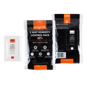 Ongrok 2-Way 62% Humidity Packs | 3 sizes (Small, Medium, Large) - 8 Gram (1oz) - 12 Pack