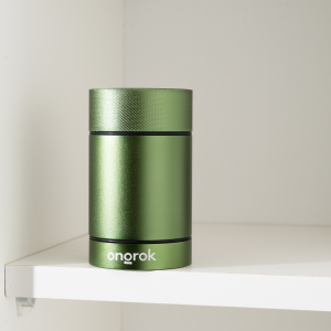 Ongrok Aluminum Metal Storage Jar - Green