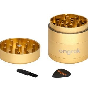 Ongrok Mini 4 Piece EZ Grinder (2.2 inch) - Gold