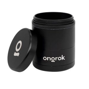 Ongrok Mini 5 Piece, Flower Petal Toothless Grinder (2.2 inch) - Black