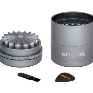 Ongrok Mini 5 Piece, Flower Petal Toothless Grinder (2.2 inch) - Silver