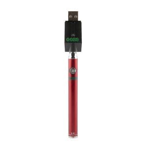 Ooze Slim Twist Vape Battery with Charger - Ooze Slim Red