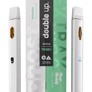 Pearadise+Mango Mentality Ghost Extrax Double Up THC-A + Hxy9 + D9 Two Disposables 7000mg