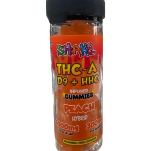 Peach Shake THC-A+D9+HHC Infused Gummies 6000mg