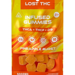 Pineapple Burst Lost THC THCA+THCP+D9 Infused Gummies 5000MG
