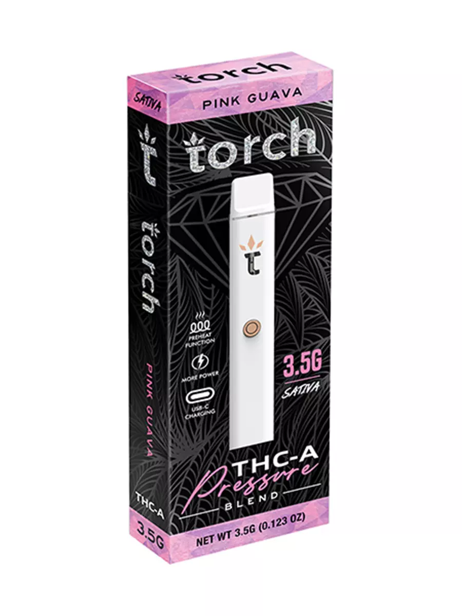 Pink Guava Torch THC A Pressure Blend Disposable 3