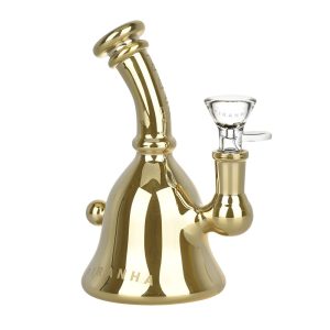 Piranha Bell Electroplated Glass Rig Style Water Pipe - 5.5" / 14mm F