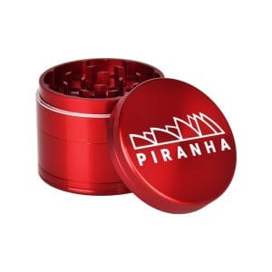 Piranha Pollinator Aluminum Grinder | 4pc | 2.2" - Red