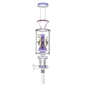 Pulsar Beaker Perc Vapor Vessel 2.0 w/ Quartz Tip | 8.5" | 14mm F - Pink