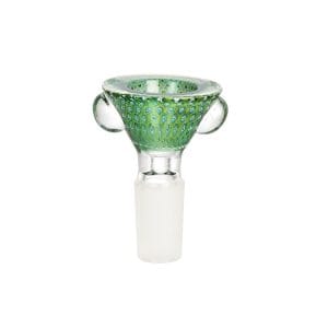 Pulsar Bubble Matrix Cone Style Herb Bowl - 19mm Male / Pulsar Bubble Matrix Green