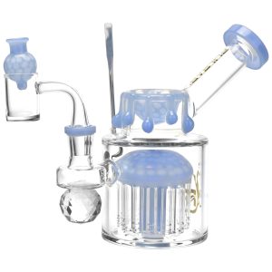 Pulsar Day Drippin' Glass Dab Rig Set | 6" | 14mm F - Blue