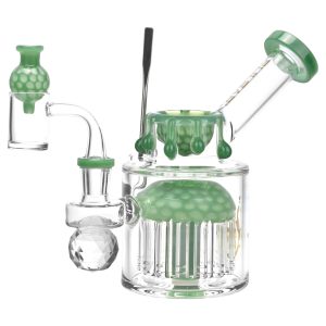 Pulsar Day Drippin' Glass Dab Rig Set | 6" | 14mm F - Green