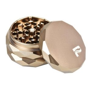 Pulsar Diamond Faceted Aluminum Herb Grinder - Diamond Facet Bronze