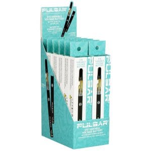 Pulsar Digital Display Slim Variable Voltage 510 Vape Battery | 400mAh | 12pc Display - Black