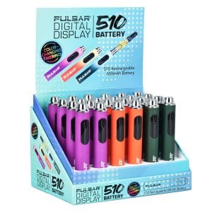 Pulsar Digital Display Thermo Change 510 Battery | 650mAh - 24ct Display / Assorted Thermo Colors