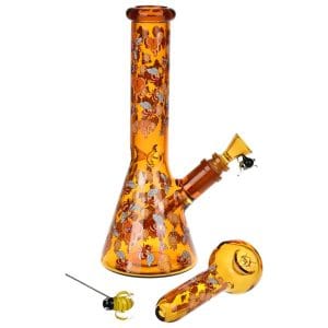Pulsar Greatest Hits Series Glow Herb Pipe Duo / 10" / 14mm F - Beez