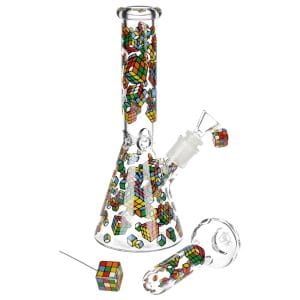 Pulsar Greatest Hits Series Glow Herb Pipe Duo / 10" / 14mm F - Cubez