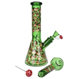 Pulsar Greatest Hits Series Glow Herb Pipe Duo / 10" / 14mm F - Shroomiez