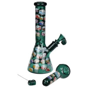 Pulsar Greatest Hits Series Glow Herb Pipe Duo / 10" / 14mm F - V-Dubz