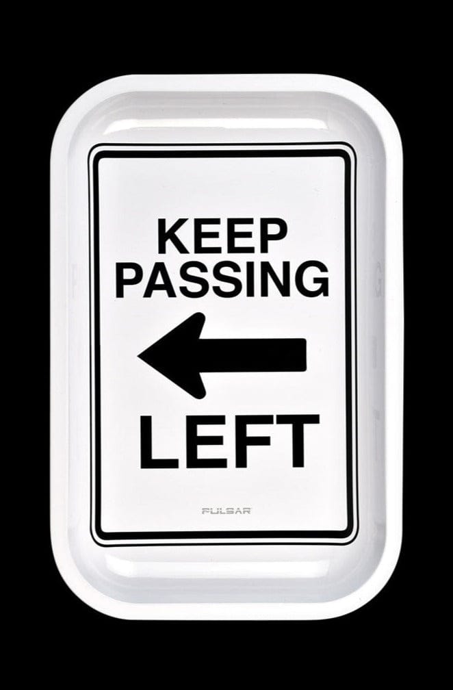 Pulsar Metal Rolling Tray - Keep Left