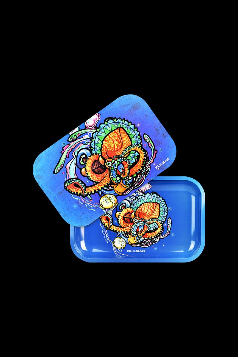 Pulsar Metal Rolling Tray w Lid Psychedelic Octopus A 1 7126d058 69af 4d17 b96f 7ec12705a3c2