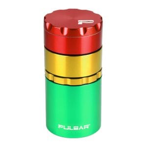 Pulsar Metal Storage Herb Grinder - Storage Rasta