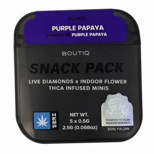 Purple Papaya BOUTIQ THCA Infused Mini Pre-Rolls 5ct 0.5G