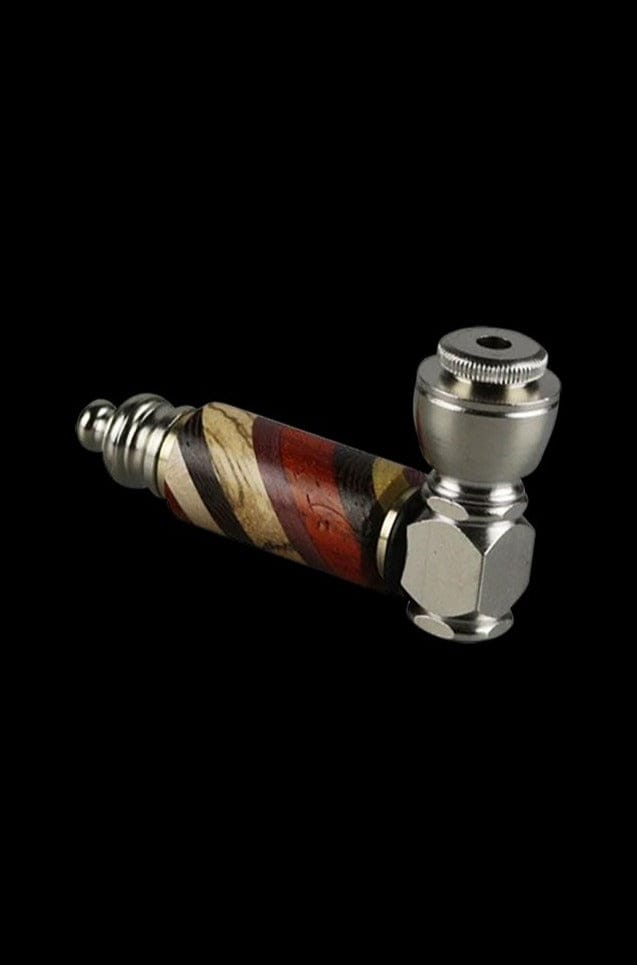 Rainbow Wood Stainless Steel Hand Pipe Small 1 f74b66f6 8d79 44f2 93af cba663e5d518