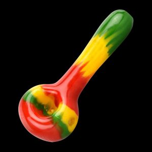 Rasta Color Spoon Hand Pipe