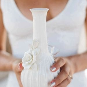 Rose Vase Bongs - Ivory