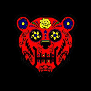 Bear Quartz x Moodmats Dab Mat - Bear Candy Red