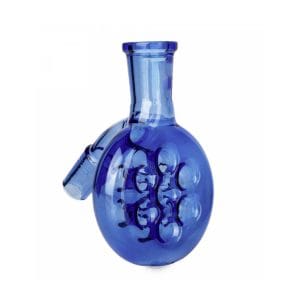 SWISS PERC GLASS OIL BURNER BONG DRY ASH CATCHER - 45° Degree / 14mm / Blue