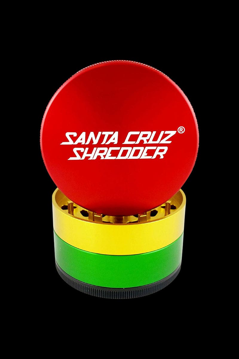 Santa Cruz Shredder Grinder Large 4pc Rasta 1 0874fa7c ac8e 4ac2 80d2 f6cd6e347270