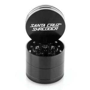 Santa Cruz Shredder Grinder - Medium 4pc / 2.12" - Black