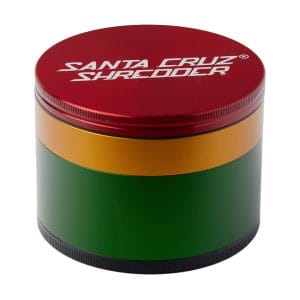 Santa Cruz Shredder Large 4-Piece Grinder - Rasta