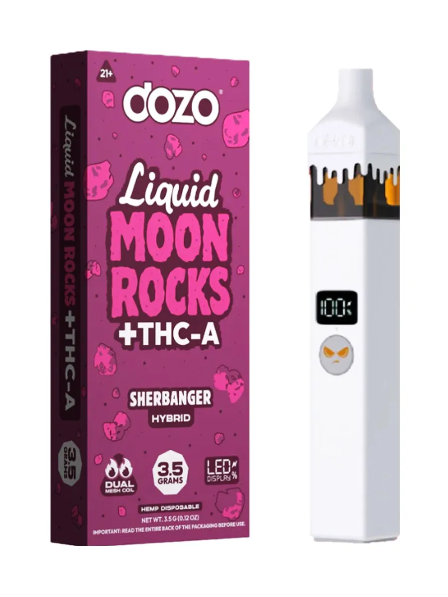 Sherbanger DOZO Liquid Moon Rocks THCA Disposables 3