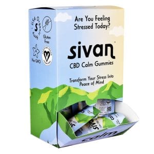 Sivan CBD Blend Gummies | 625mg | 5pc | 10pk - Calm | Ashwagandha Lemon Lime