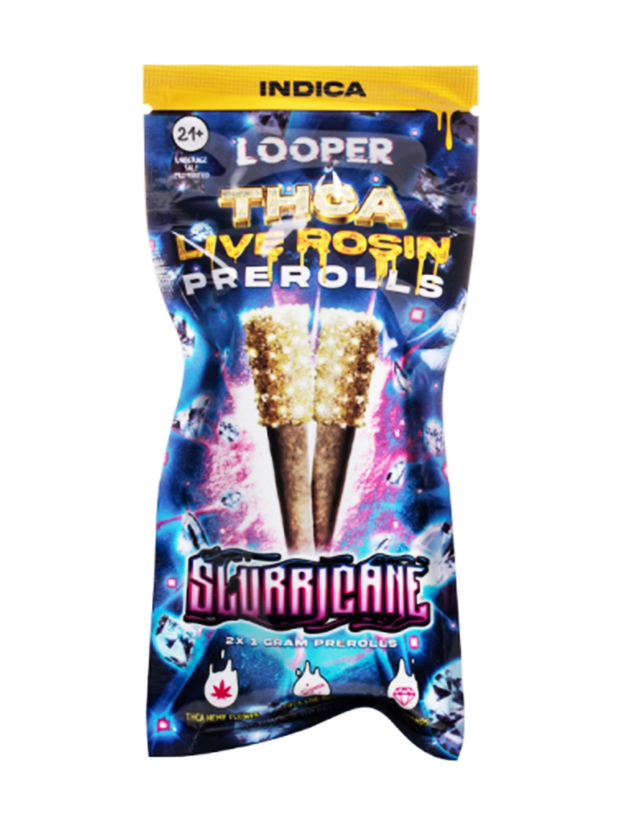 Slurricane Looper THCA Live Rosin Prerolls 2G